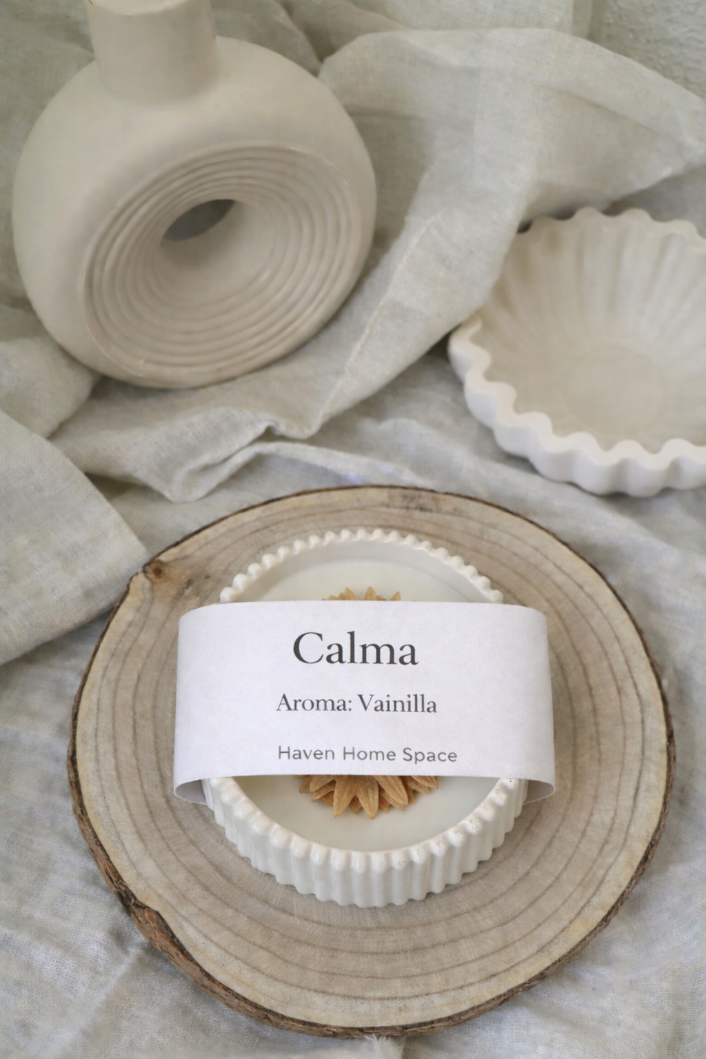 Calma -Vela aromática de vainilla